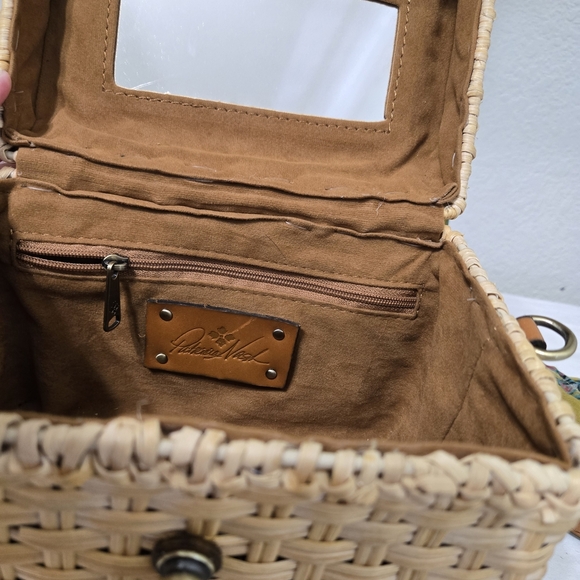 Patricia Nash Woven Handbag with Leather Accents Size S - Picture 9 of 12
